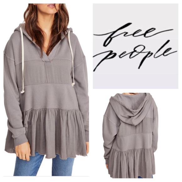 Free People Tops - Free People Sail Away Hoodie Tunic.  NWT.